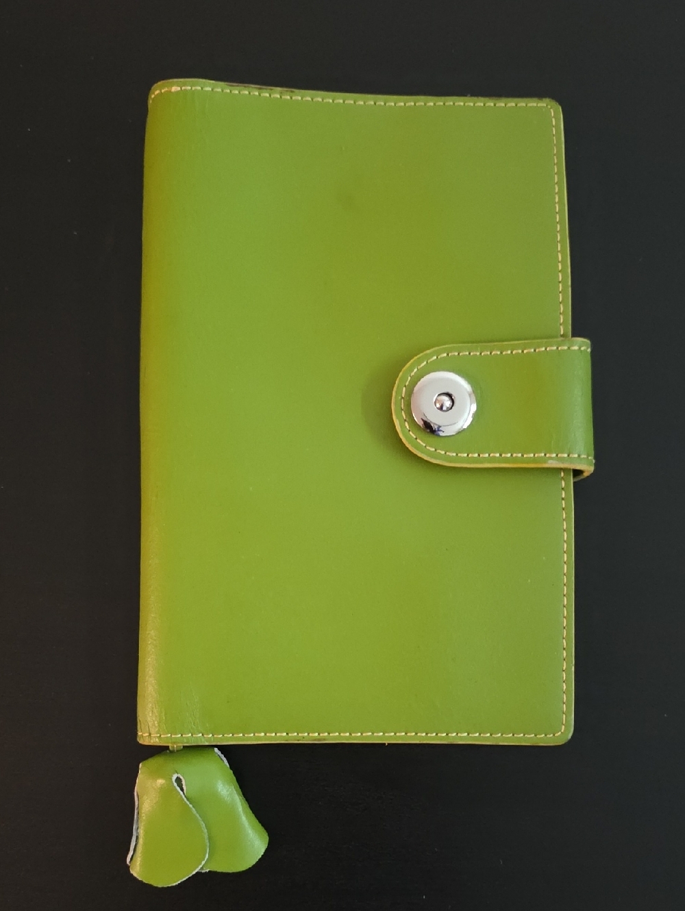 Franklin Covey Green Leather Travel Wallet